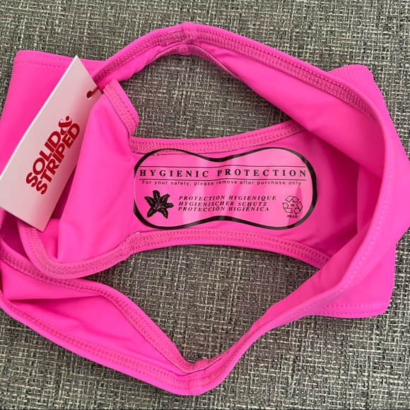 Solid & Striped The Elsa Bikini Bottoms in Paparazzi neon Pink size XS - Picture 8 of 10